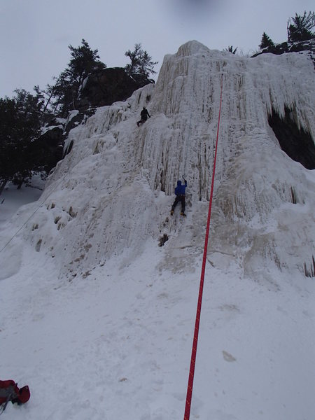 Gerry working the (likely) grade 5 middle section that came in real steep this year.