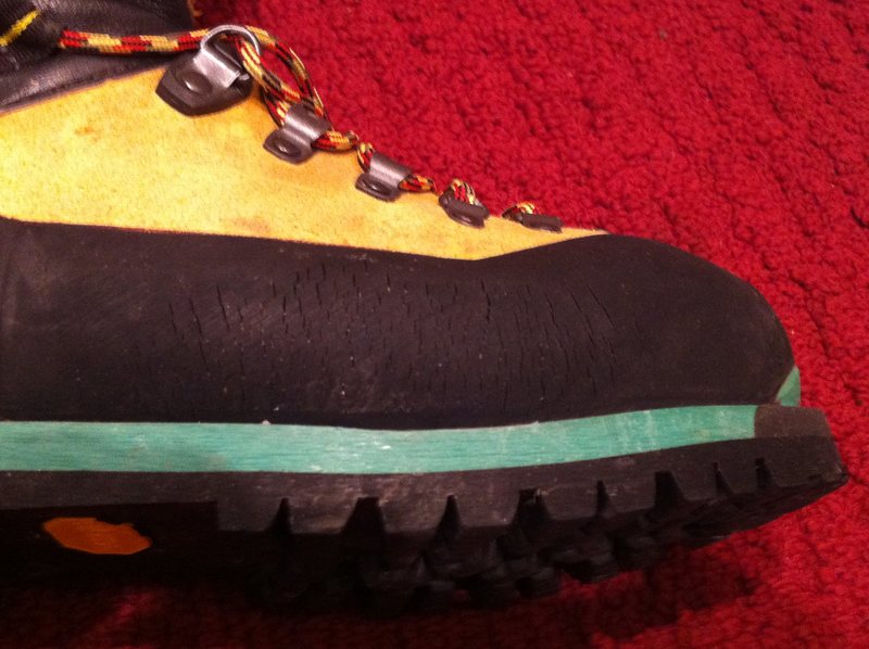 Dry Rot on my Mountaineering Boots