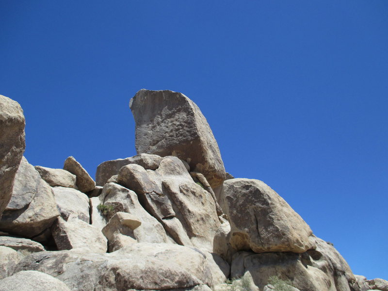 shot of the Headstone from the base of the rockpile