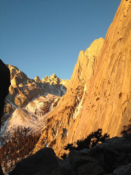 and an incredible winter sunrise on the South Face..