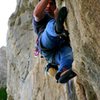 Climber: Emrah Ozbay<br>
5.11c Route: The perfect storm