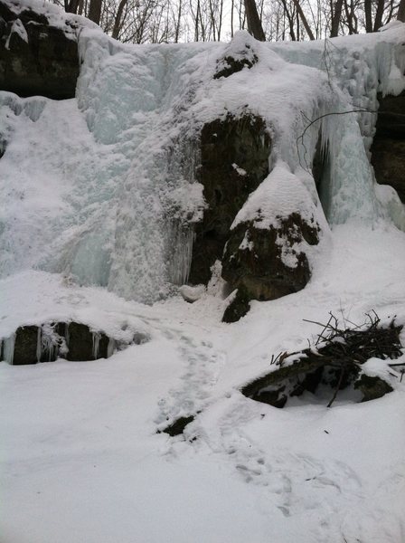 Conditions 03/07/14, it's still there, get on it this weekend, it might be your last chance for the season!