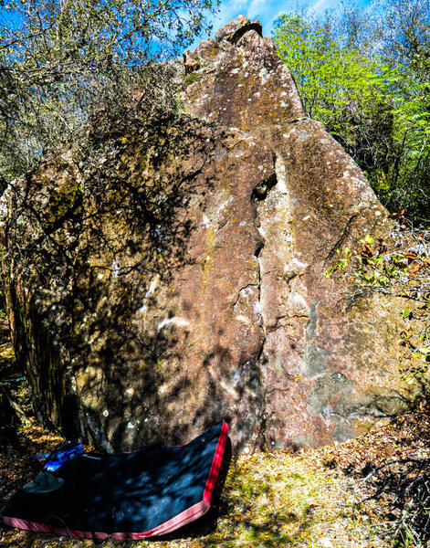 The Tall boy boulder has four established lines and room for more.