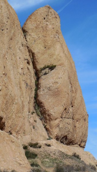 Looking at the Elephant Ear, east face of the Elephant Head.