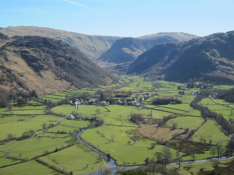Langstrath Valley towards Eagle Crag.Borrowdale