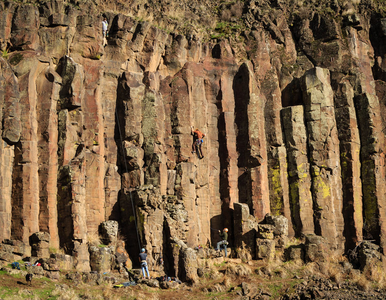 Rock Climb Basalt Somersault, West Idaho