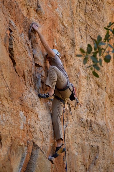 A high step near the third bolt.<br>
<br>
Photo by Elisa Phillips.