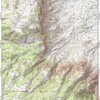MAP 2:  A topo map of the NE facing escarpment of the Shirley Mountains and BLM Rd 3115.