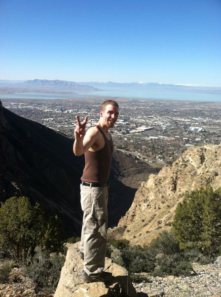 just me sitting a 1000 feet above Provo. That was one hell of a scramble.