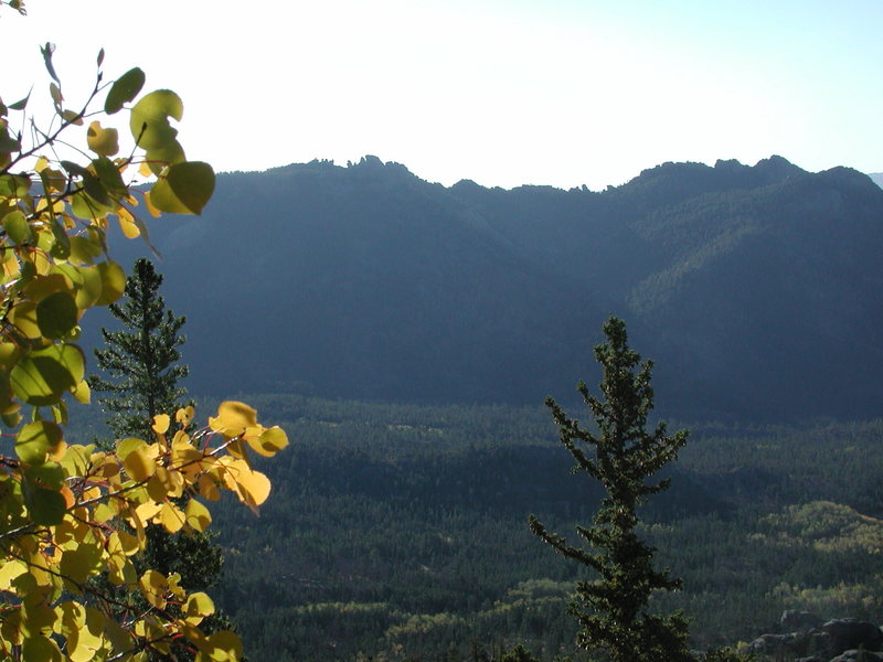 The top ridge of Bear Head Mountain as seen from South Mountain in the early morning.