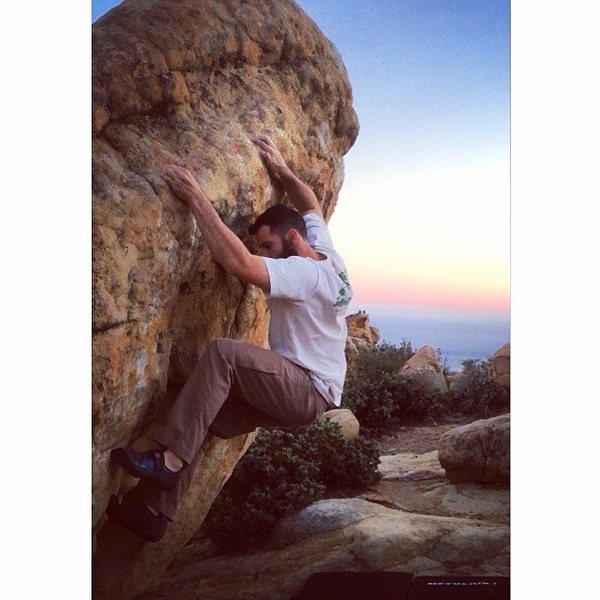 Johnnie Big Mouth during a beautiful, clear sunset.
