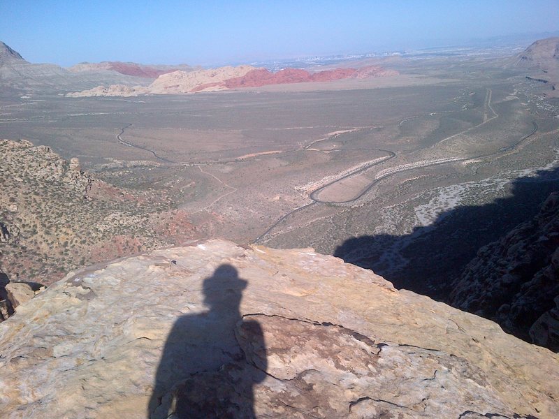 Great view of Las Vegas below from the summit.