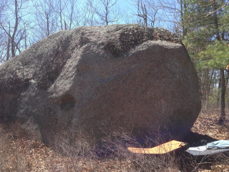 Backside of this nice boulder. 