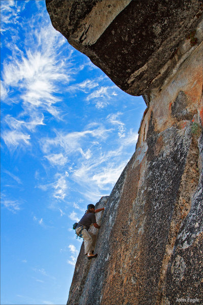 Matt Pearcy topping out.