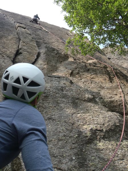 Very close to Gothenburg one can find fine trad climbing.