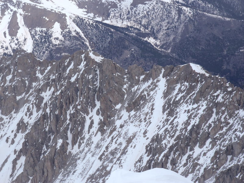 Ellingwood Ridge from the summit.