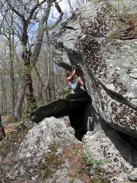 Matze Bär on the 2nd ascent of Calamity