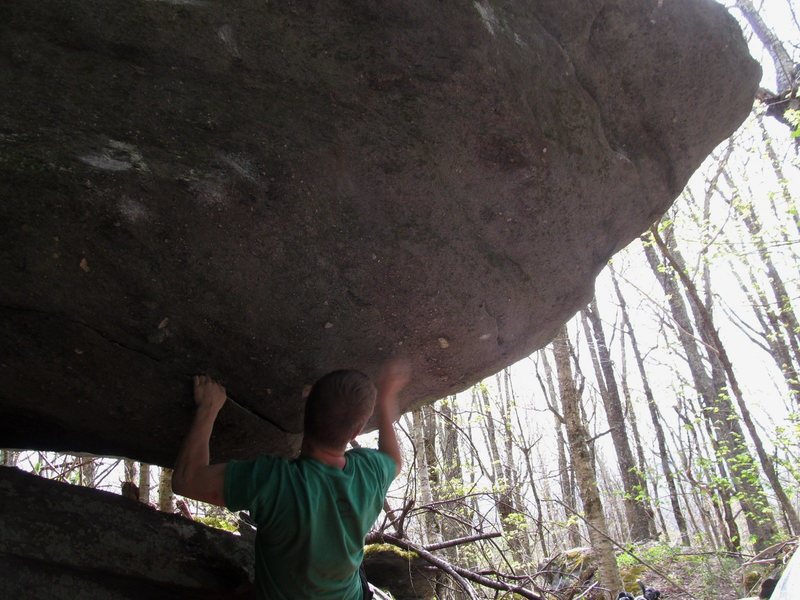 Jay John working toward the 2nd ascent of Dorothy, Oz Roof, BoB, GHSP.