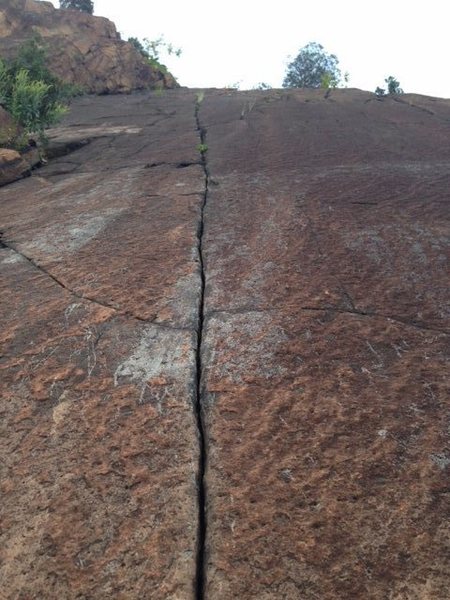 The obvious crack.