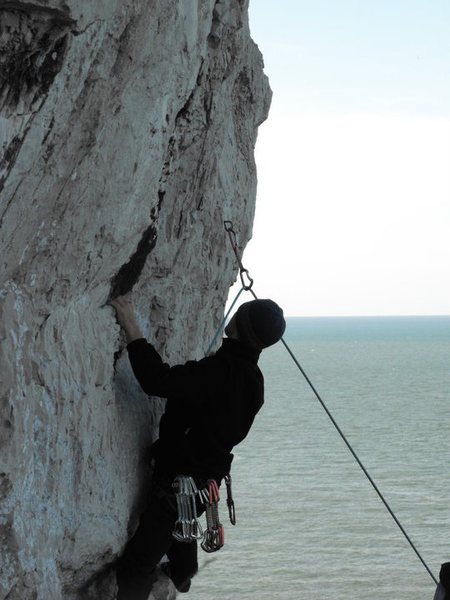 Peter on the route. Photo by Jaqueline.