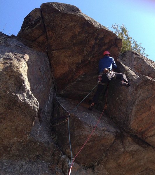 Just past the crux