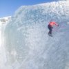 Free solo ice climb.