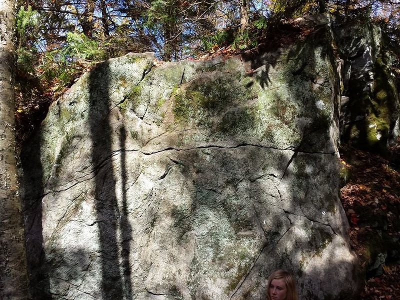 Southeast face of the Jungle boulder