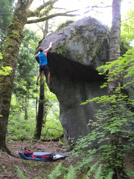 Nate about to start the traverse
