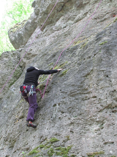 Fanny, about to enter the crux of Flop.