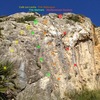 Route beta on Warm-up Wall