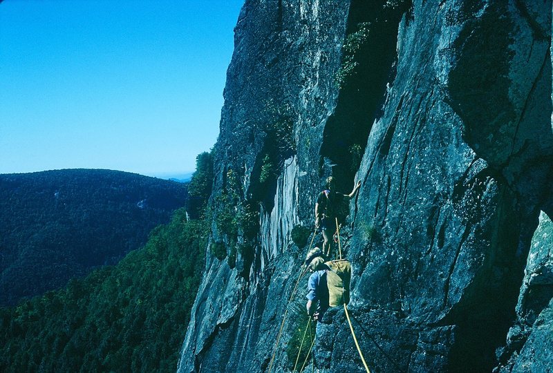 Bobby Rotert and Blair belaying Diff on Crescents