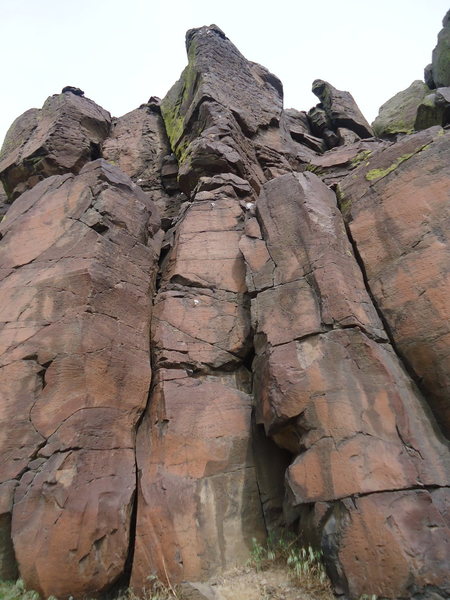 The route ascends the prow