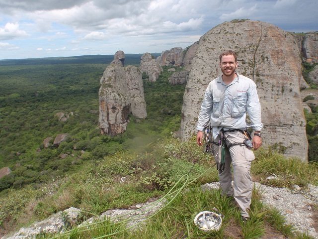 Summit photo on first ascent with other towers in background. Immediate tower in the background was climbed in 2007 by South African climbers (no route information).