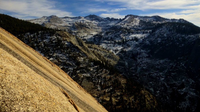 Views of Tokopah Valley and The Watchtower across.