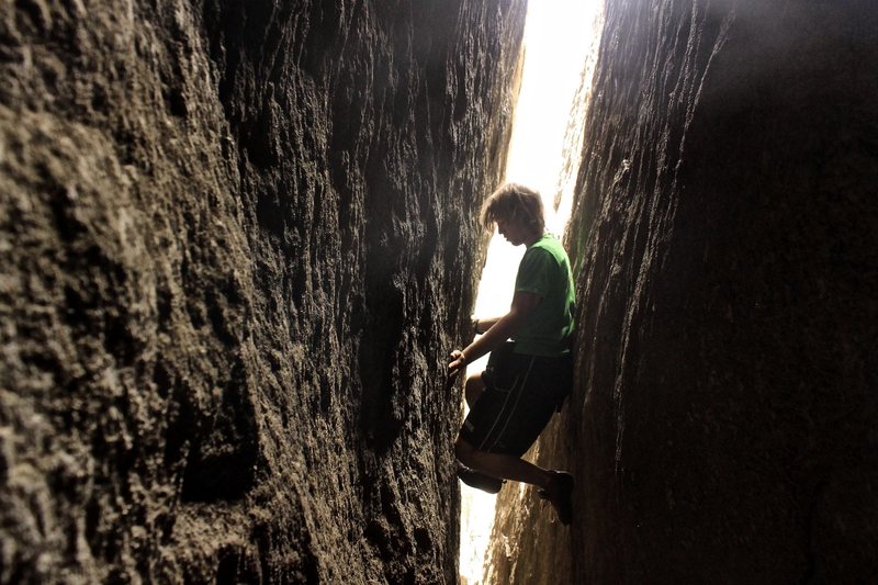 In "The Caverns" on pitch 3