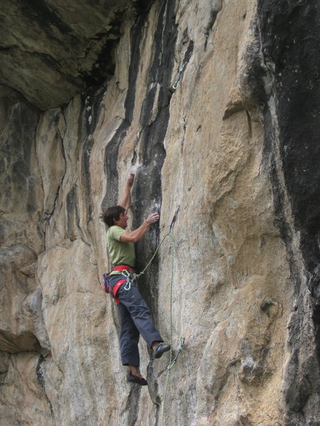Coming out of the iron cross.