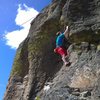 Spencer Smith on the first ascent