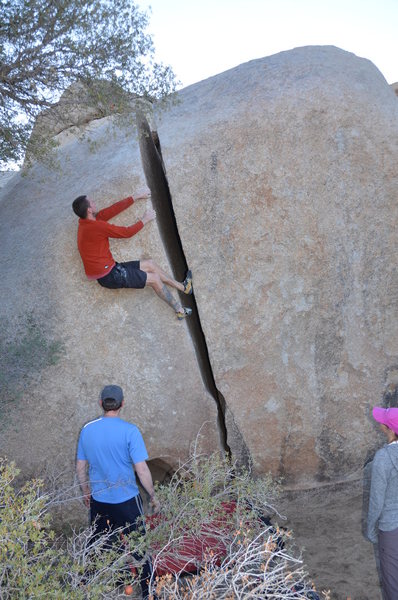When sport climbers go off-width climbing. I am a little embarrassed of this picture.