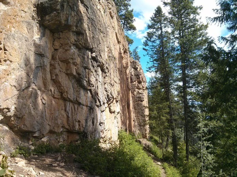 A random section of the wall and trail.