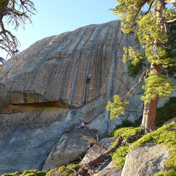 Mike Arechiga on, Holeshot,5.10a. Moto Wall.
