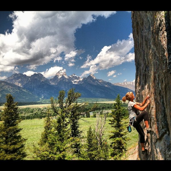 Rock Climbing in Blacktail Butte, Grand Teton National Park