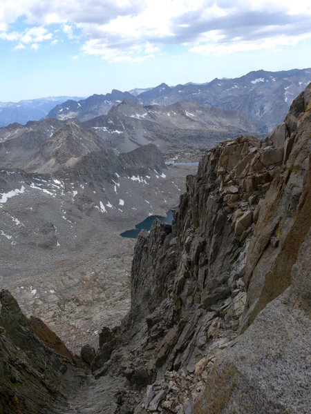 As far as I could tell the original route joins the ridge here.