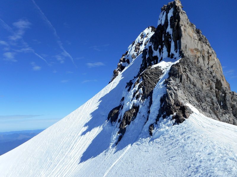The summit pinnacle. Photo taken July 5, 2014.