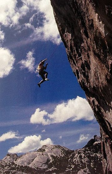 Tony Yaniro off Remora (5.13d), City of Rocks<br>
<br>
Photo by Randy Leavitt