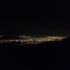 City lights from below the fire lookout, Keller Peak