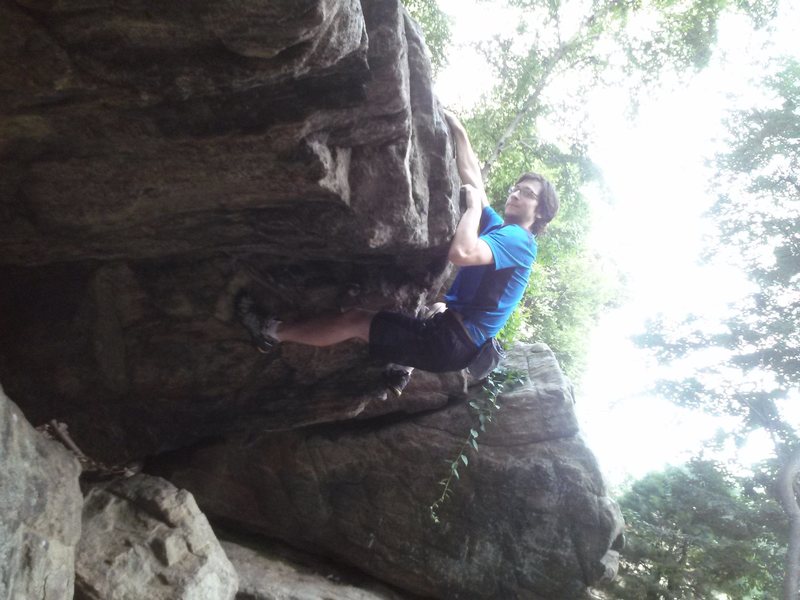 getting ready to pull the overhang