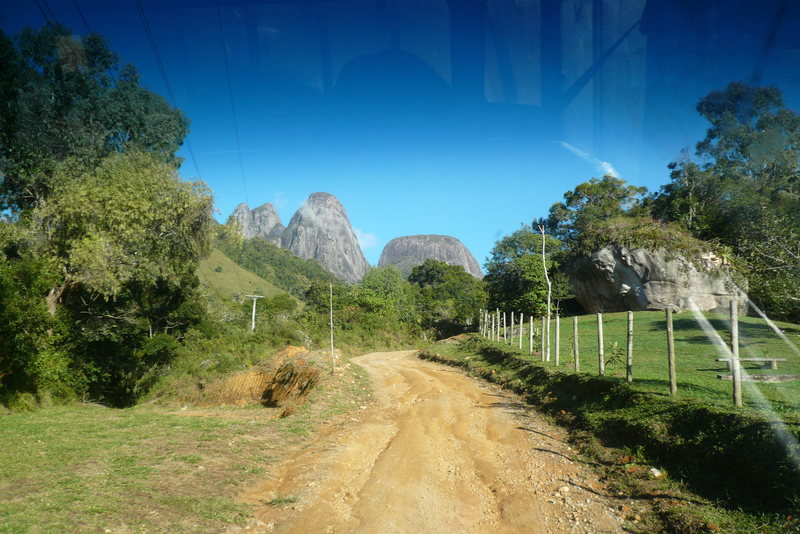 To show what the roads are like. The mountains ahead of you.