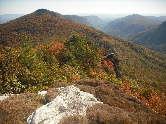 Looking down the Gorge from the bear's head.