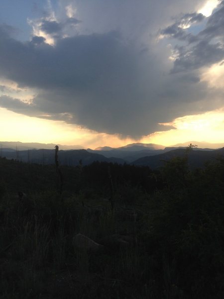 Returning from a day at the Top of the World.<br>
Taken on the return bike leg.