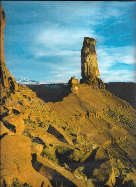 Castleton Tower from the base of The Priest. Photo by George Rosenthal